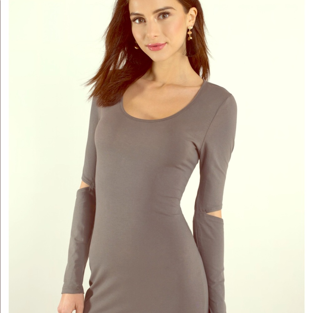 Heather grey mini dress